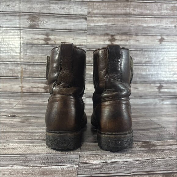 Frye Mara Shearling Lined Leather Ankle Boots Size 6.5 B color brown main image 10